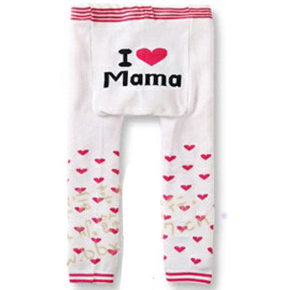 Off White Red I LOVE MAMA Bottom Knitted legging